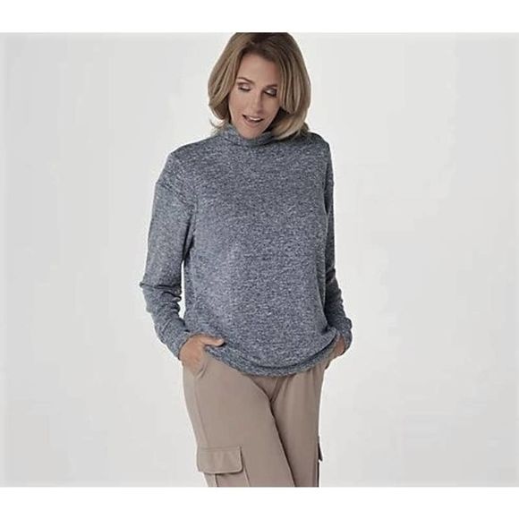 Lisa Rinna Top Lisa Rinna Collection | Tops | Qvc Lisa Rinna Plus X 18w 2w Mock Neck ...